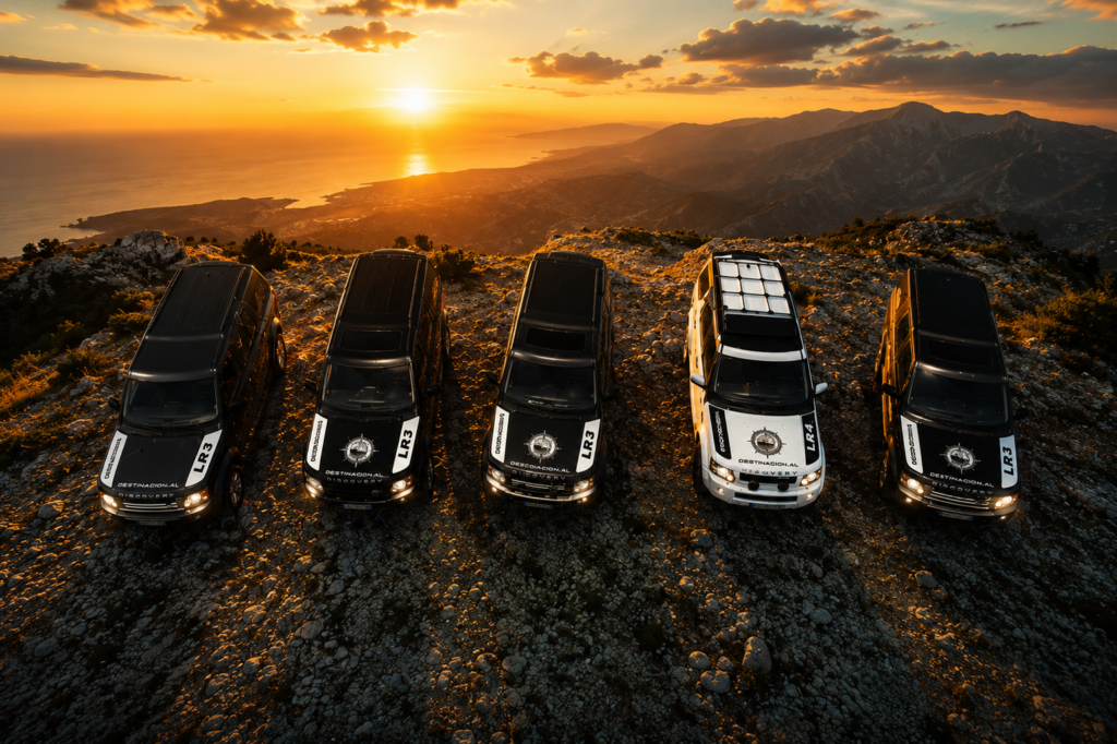 Destinacion Land Rover 4x4 rental fleet in Albania